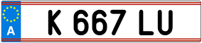 Trailer License Plate